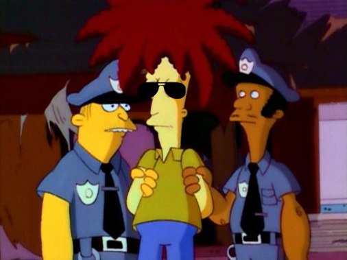 The Simpsons: Stephano and cops
